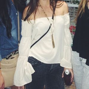 Parchment Peasant Blouse, Small